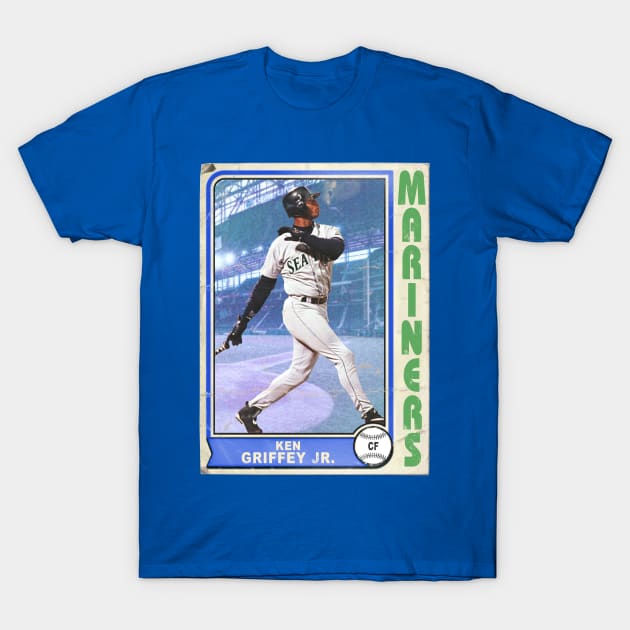 Retro Style Griffey Trading Card T-Shirt by darklordpug